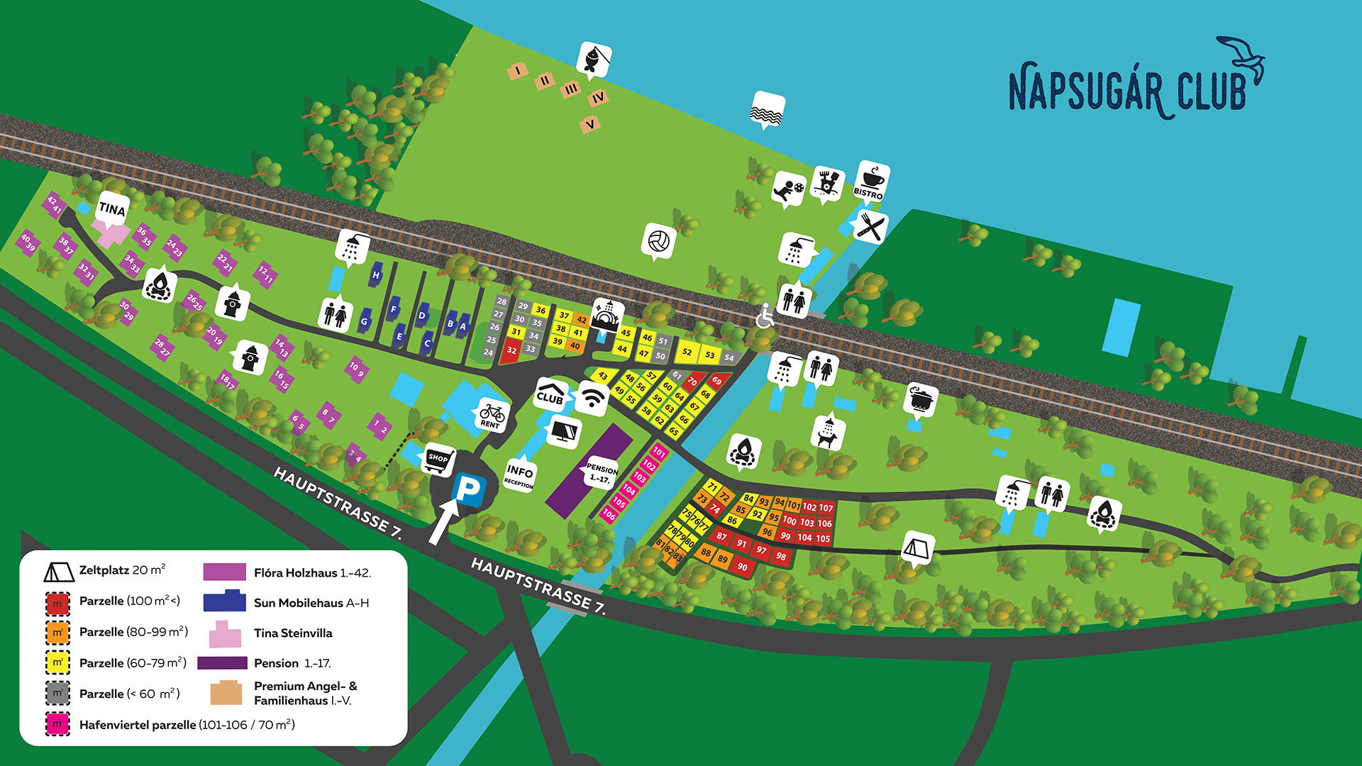 Napsugár Club - Karte